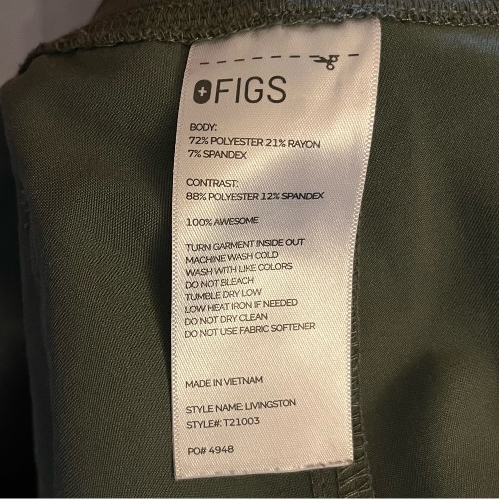 Figs Livingston Basic Technical Scrub Pants Size … - image 7